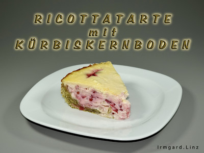 Ricottatarte mit Kürbiskernboden Rezept