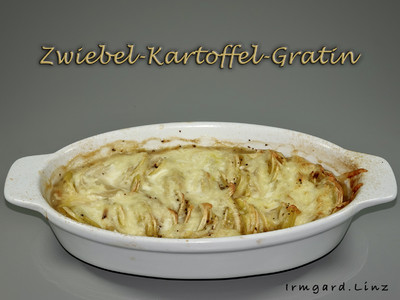 Zwiebel-Kartoffel-Gratin Rezept