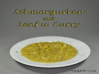 Schmorgurken mit Senf und Curry Rezept