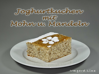 Joghurtkuchen mit Mohn und Mandeln Rezept