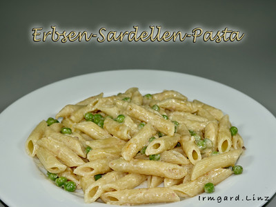 Erbsen-Sardellen-Pasta Rezept