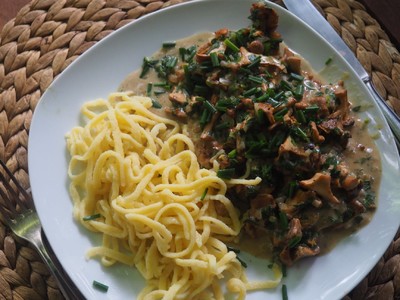 Schweinefiletmedaillons in Schwammerl-Sherry-Rahmsauce  Rezept