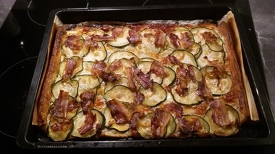 Pikanter Zucchinikuchen Rezept