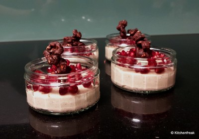 Gewürz Mousse mit Schoko Popcorn Rezept