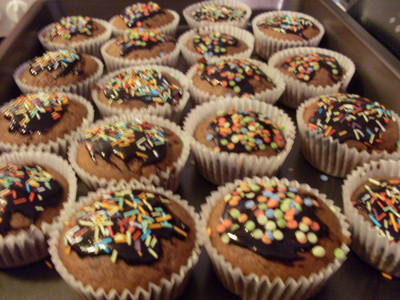 Bananen - Nutella - Muffins Rezept