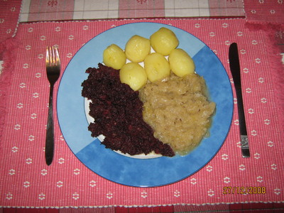 Blunz’n mit Sauerkraut &amp; Buttererdäpfel Rezept