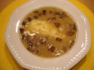 Brennsuppe mit Graukäse Rezept