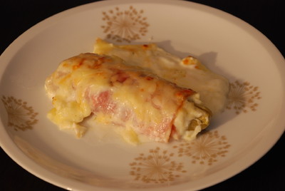 Gratinierter Chicorée – Gratin d’Endives au Jambon et à la Béchamel Rezept