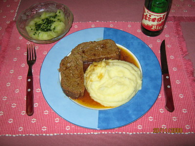 Faschierter Braten mit Erdäpfelpüree Rezept