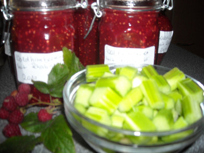 Rhabarber - Waldhimbeer - Marmelade Rezept