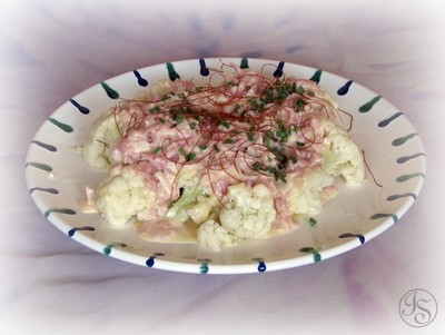 Karfiol mit Schinken-Käse-Sauce Rezept