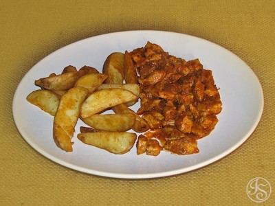 Pfannengyros mit Wedges Rezept