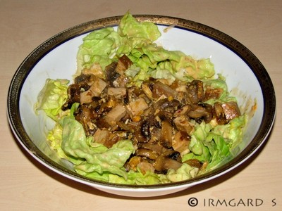 Chilitofu-Champignon-Salat Rezept