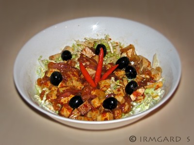 Chinakohlsalat mit Räuchertofu Rezept