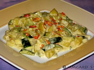 Zucchini-Kartoffel-Pfanne Rezept