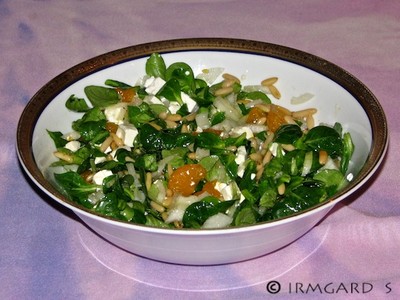 Mandarinen-Vogerlsalat Rezept