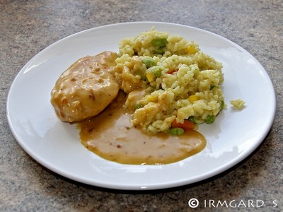 Hühnerfilet in Zwiebelsosse Rezept