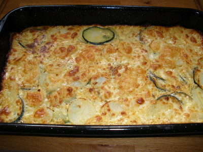 Kartoffel - Zucchini - Gratin Rezept