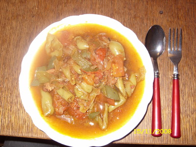 Lecsó-Variante – Eigenbräu (Paprika-Tomaten-Pfanne) Rezept