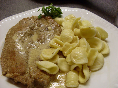 Naturschnitzel mit Orecchiette Rezept