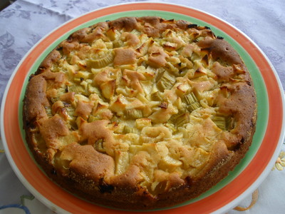 Rhabarber - Apfel - Kuchen Rezept