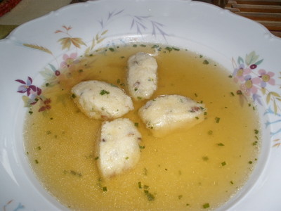 Speckgrießnockerl - Suppe Rezept