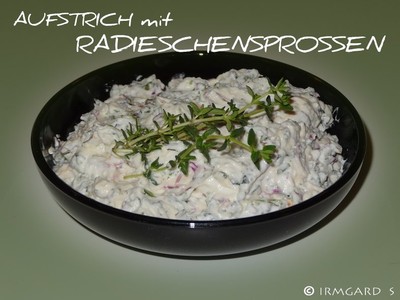 Aufstrich mit Radieschensprossen Rezept