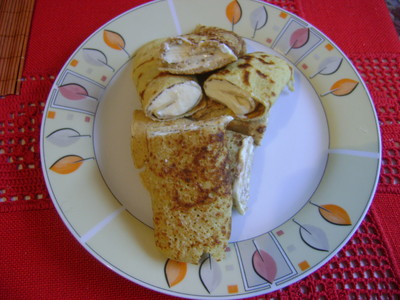 Leckere Diät Topfenpalatschinken (Pfannkuchen) Rezept