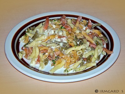 Torchietti Ortolano mit Knoblauchsosse  Rezept