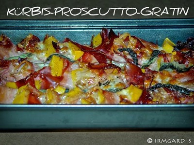 Kürbis-Proschutto-Gratin Rezept