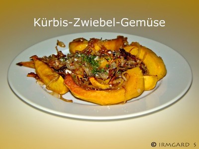 Kürbis-Zwiebel-Pfanne Rezept