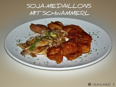 Sojamedaillons mit Schwammerl Rezept