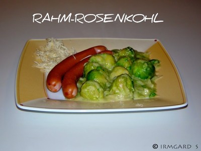 Rahm-Rosenkohl mit Würstl Rezept