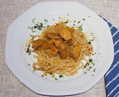 Hühnercurry mit Eiernudeln Rezept