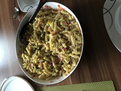 Nudelsalat nach Art des Hauses  Rezept