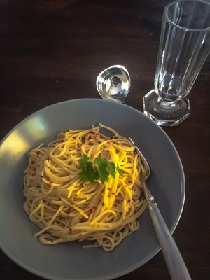 Spaghetti con aglio e olio  Rezept