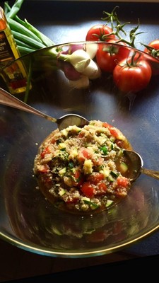 Gemüse Salat mit Quinoa  Rezept