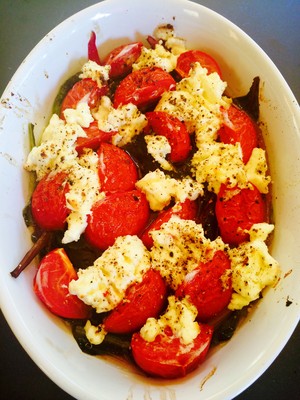 Überbackenes Tomaten-Mangold Gemüse  Rezept
