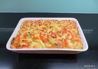 Puten - Kohlrabi - Gratin   Rezept