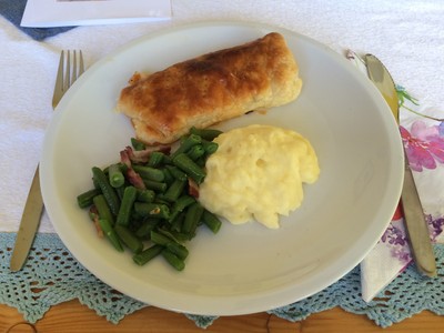 Kalbsschnitzel in Blätterteig Rezept