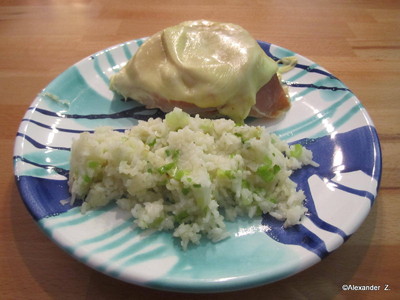 Hühnerfilet Ananas mit Lauchreis Rezept