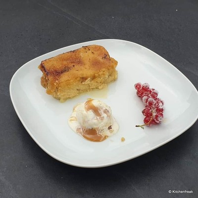 Butter Brioche Pudding mit Whisky Rezept