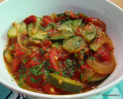 Paprika Zucchini Gemüse Rezept