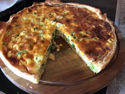 Erbsen-Quiche Rezept