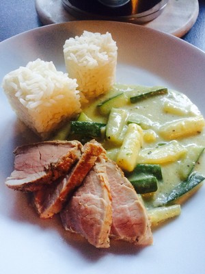 Schweinefilet mit Zucchinigemüse Rezept