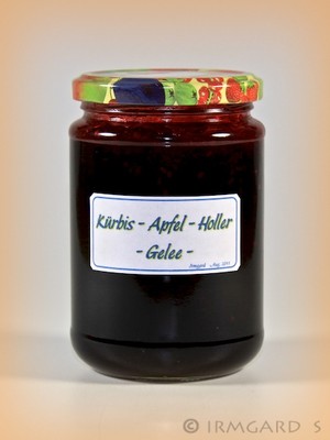 Kürbis-Apfel-Holler-Gelee Rezept