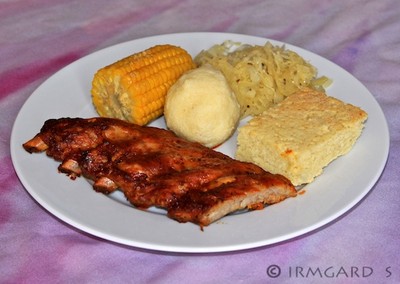 Spareribs mit Cornbread Rezept