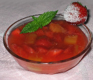 Erdbeer-Rhabarber-Dessert Rezept