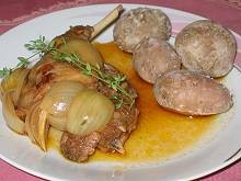 Mariniertes Kaninchen mit Runzelkartoffeln (Conejo en Salmorejo con Papas arrugas) Rezept