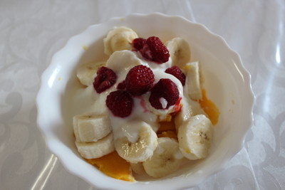 Mangosalat mit Banane Rezept